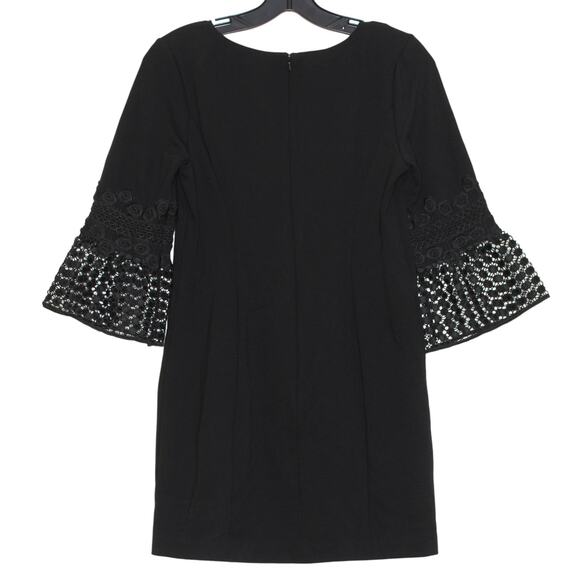 Talbots Dress Minimalist Capsule Timeless Classic Dark Academia Goth Black 2P - Picture 2 of 4